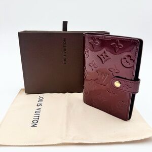 Louis Vuitton Vernis Organizer Wallet in Dark Burgundy